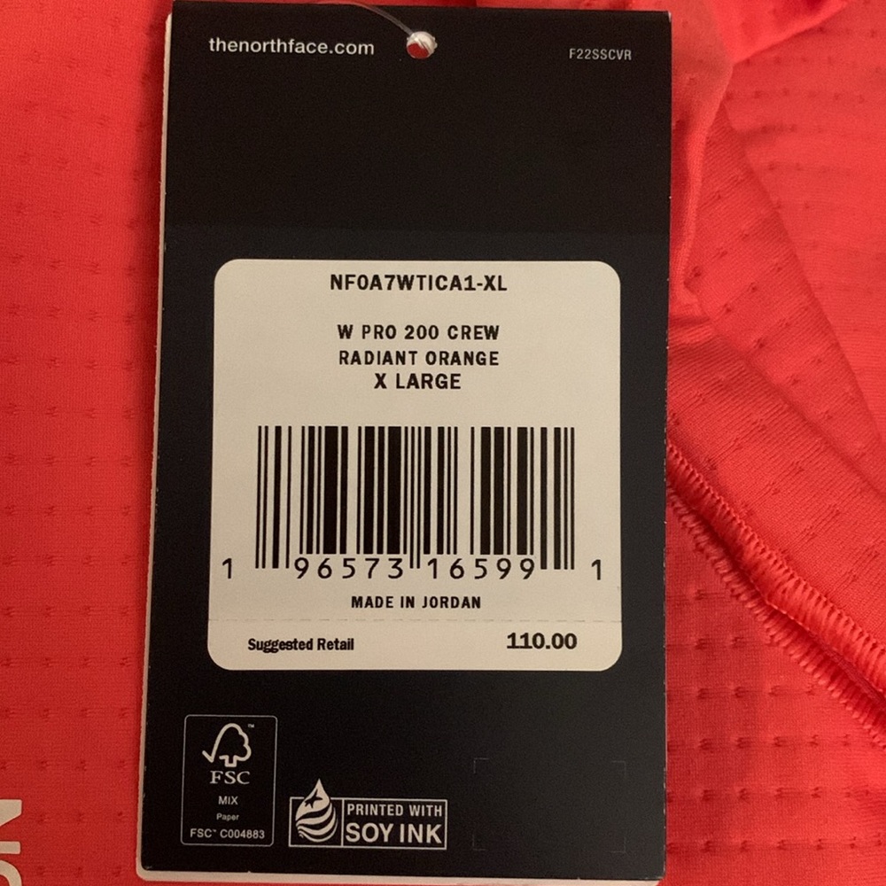 Women’s THE NORTH FACE SUMMIT PRO CREW BASELAYER BRAND NEW WITH TAGS XL - Picture 3 of 8